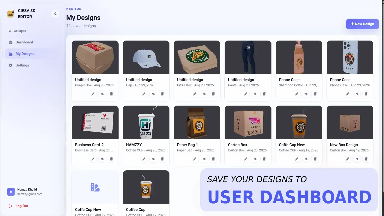 Save, Export & Share